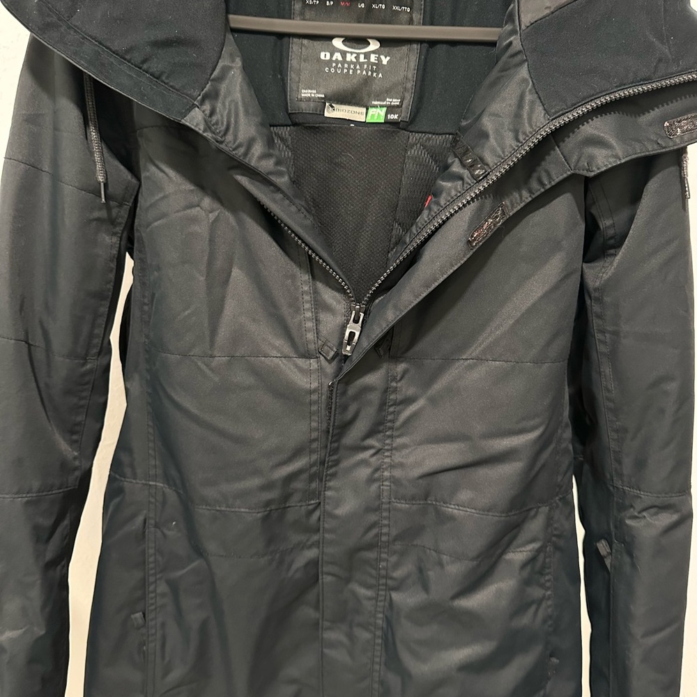 Oakley Black Bomber Jacket Weather-Resistant Insulated
